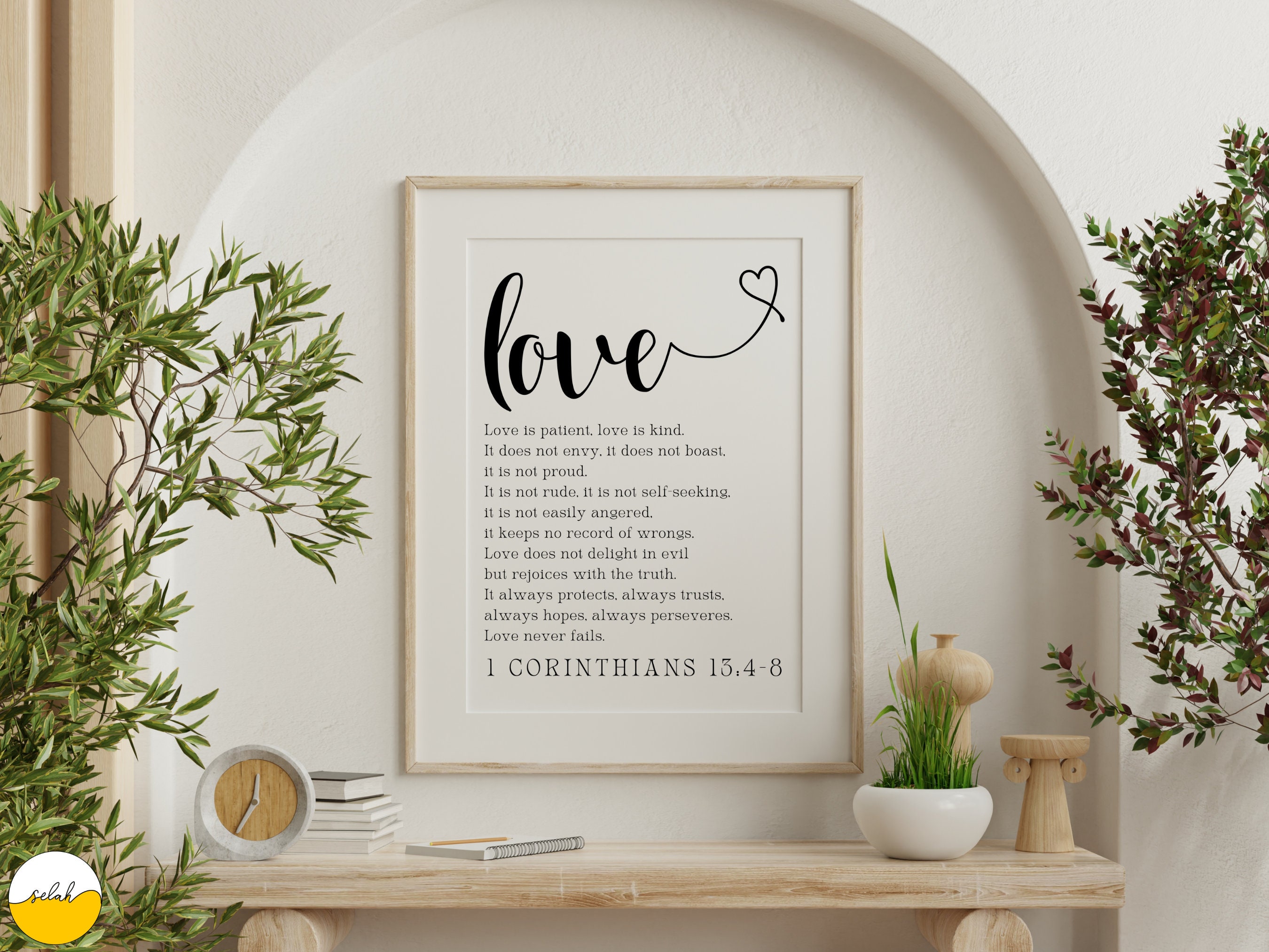Love is Patient Love is Kind, 1 Corinthians 13:4-8 Bible Verse