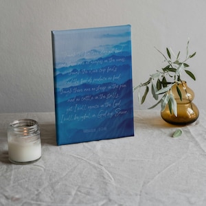 Habakkuk 3 Bible Verse Canvas Print: Christian Scripture Wall Art