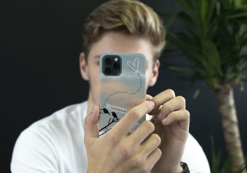 Se på luftens fåglar mobilskal, Tro iPhoneskal | Matteus 6:26 Bibelvers mobilskal bild 6