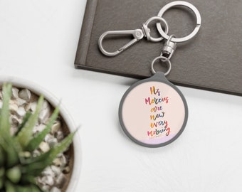 Lamentations Bible Verse Keychain: Rainbow Christian Gift