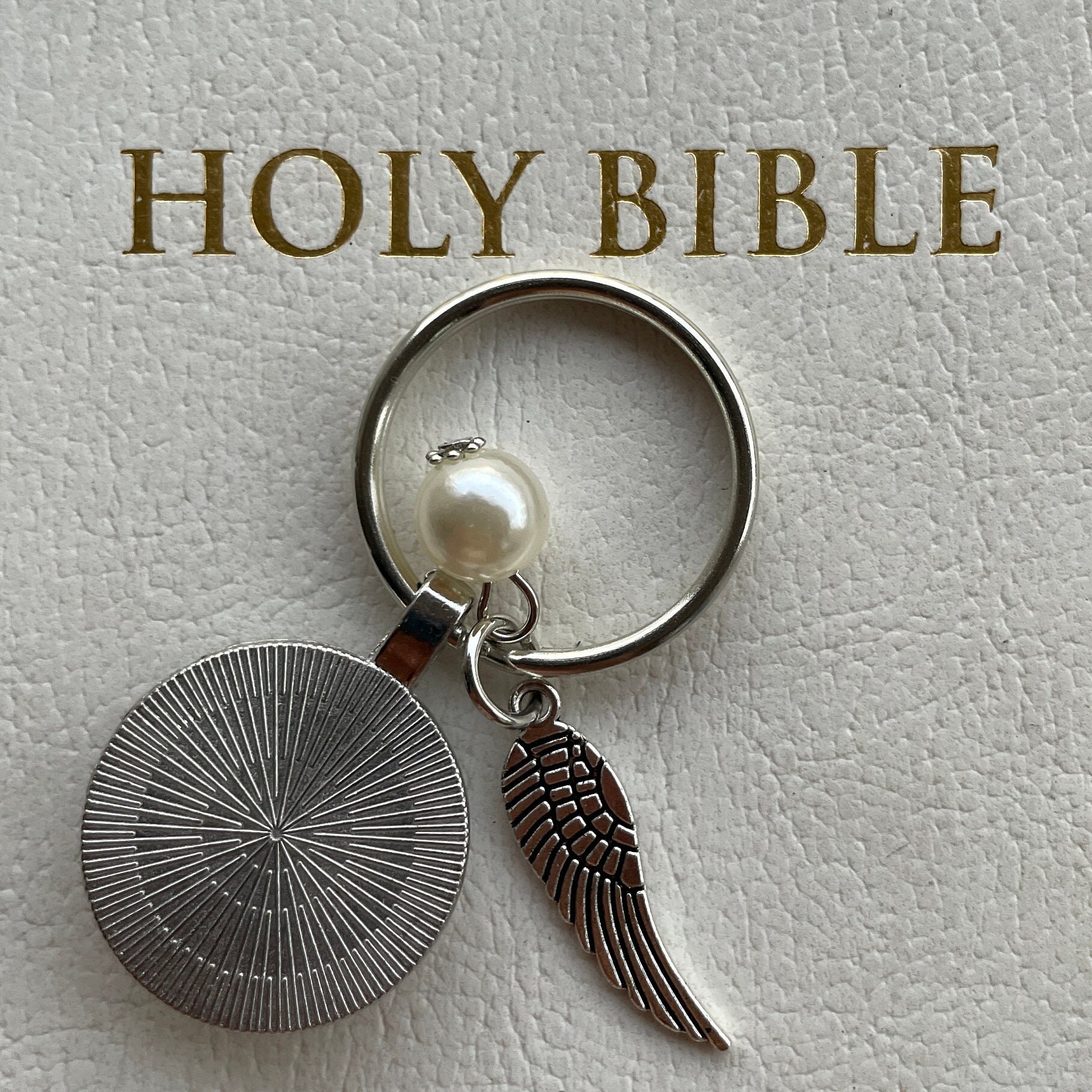 Bibel Vers Schlüsselanhänger Glasschlüssel handgemachter Glauben Schmuck Ri O6S0 