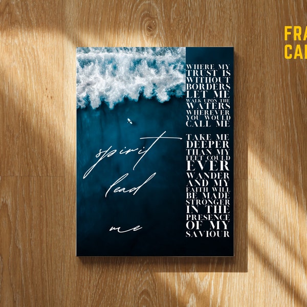 Hillsong Oceans Print Etsy