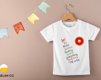 Fruit of the Spirit Kids T-Shirt: Christian Bible Verse Tee