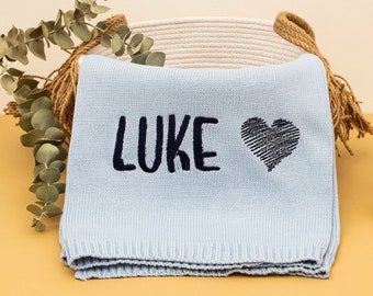 Personalisierte Babydecke, bestickte Babydecke, Neugeborenengeschenk, individuelles Babygeschenk