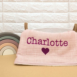 Personalisierte Baby-Musselin-Decke, individuell gestickte Baby-Decke, Baby-Geschenk, Baby-Dusche-Geschenke, Geschenke für Baby