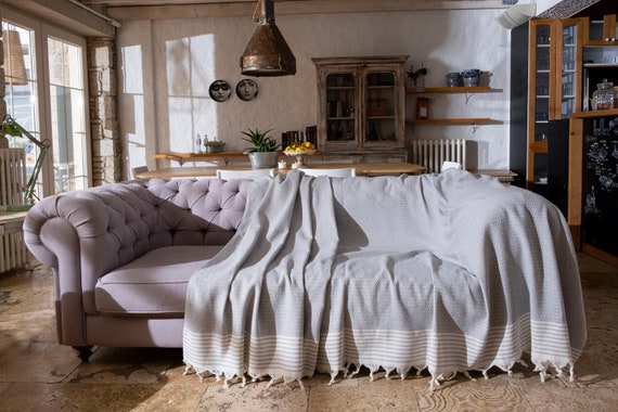 Large Sofa Cover Blanket: Couch Cover, Sofa Throw, Gift for Dog Mom