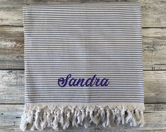 Personalisierte Strandtuch Großhandel, benutzerdefinierte Strandtuch, Bachelorette Party Geschenke, Monogramm Strandtuch, Fouta, Bachelorette Sarong