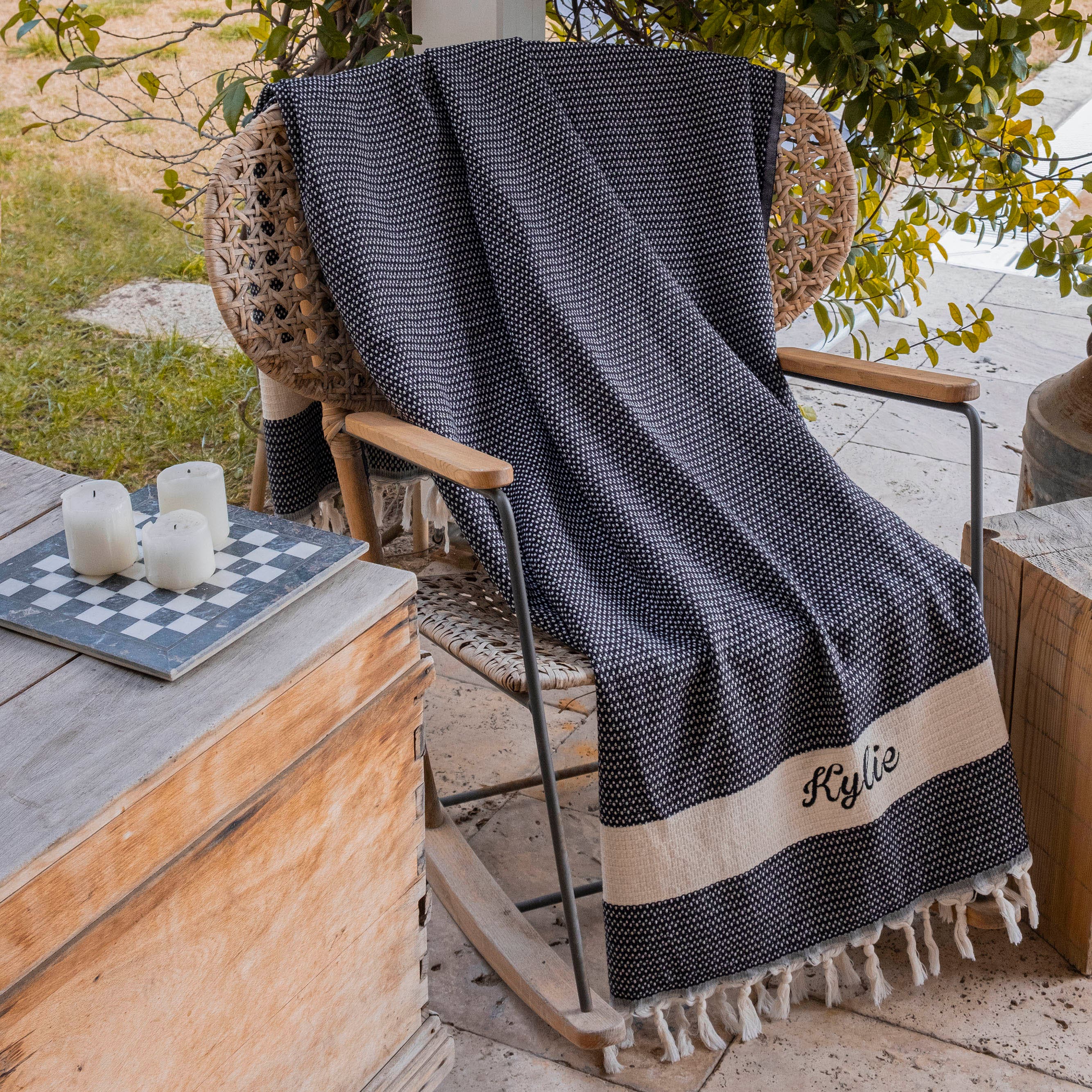 Personalized Custom Throw Blanket 100% Cotton, Second Anniversary Cotton Gift, Custom Unique Gift for Wife Her, Custom Wholesale Gift Bulk