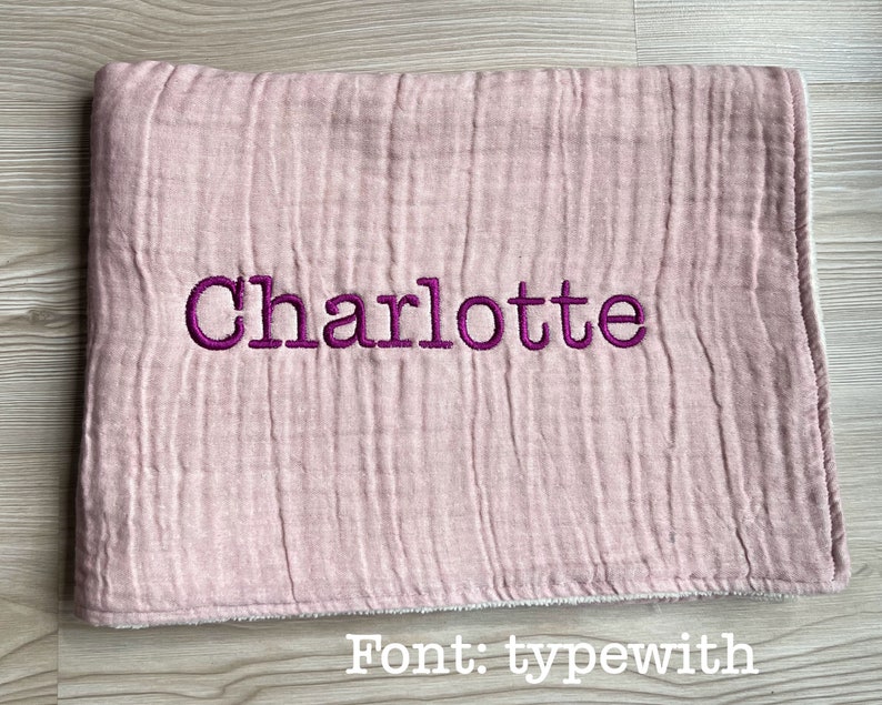 Personalized Muslin Baby Blanket With Name Custom Newborn Etsy