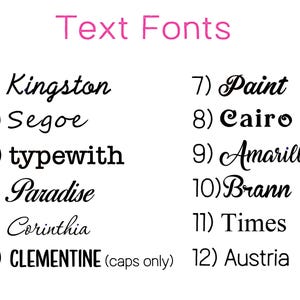 baby blanket text fonts