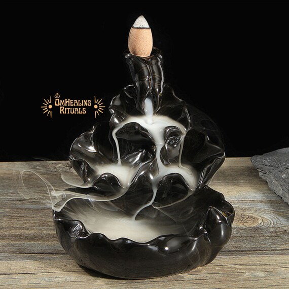 Zen Life Ceramic Backflow Incense Burner with India