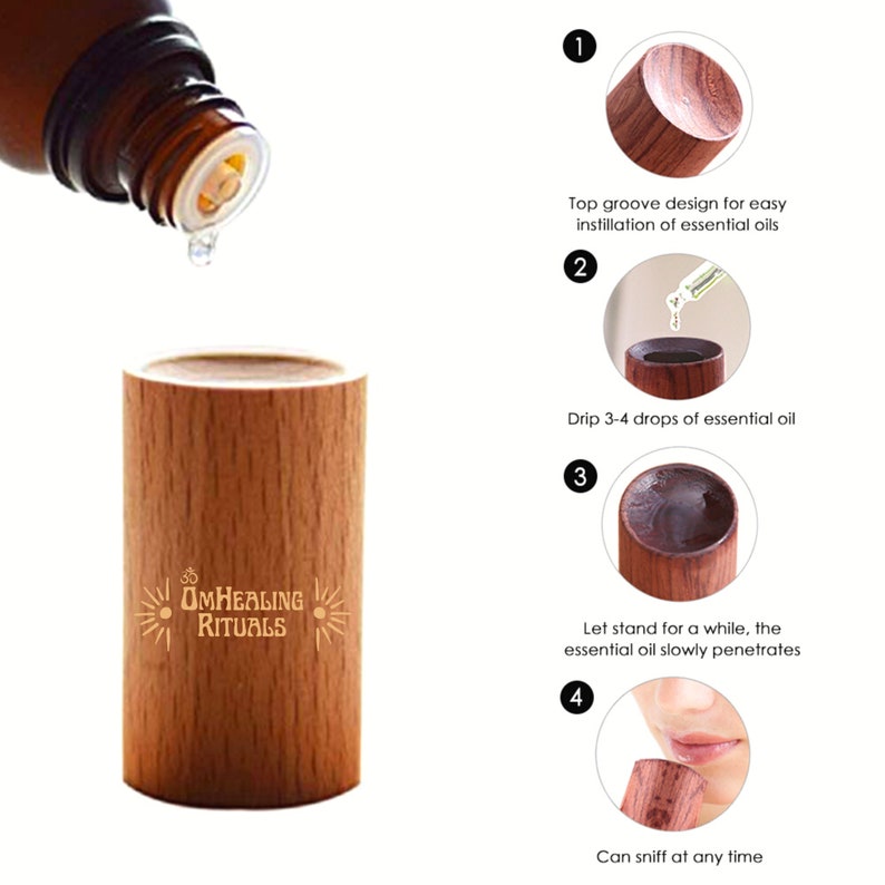 Mini Natural Wood Essential Oil Diffuser Safe for Children and Babies
