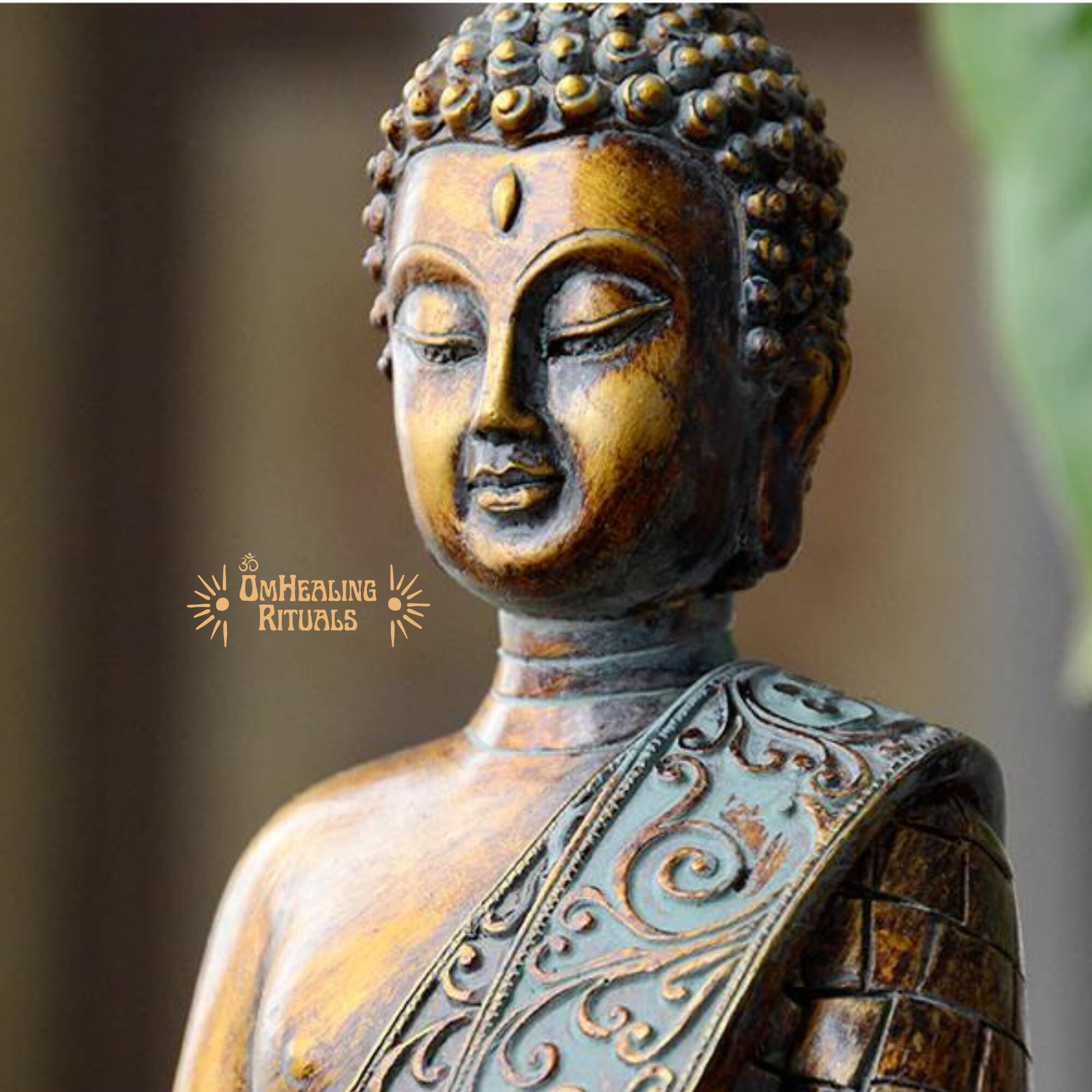 Thai Buddha Statue Stone Buddha Statue Buddhism Buddha Decor Etsy