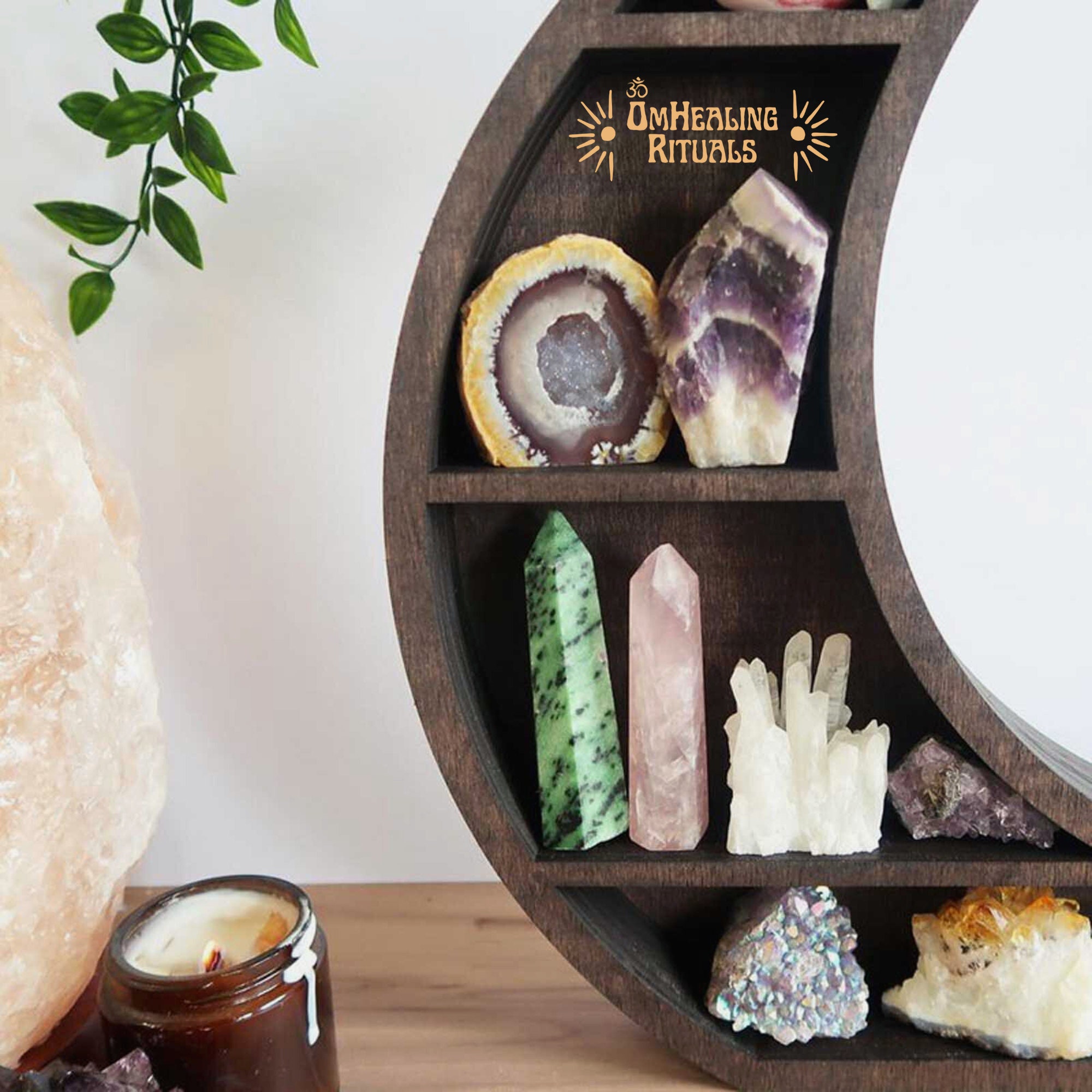 Essential Oil Bottle Display Shelf Crystal Display Shelf - Etsy