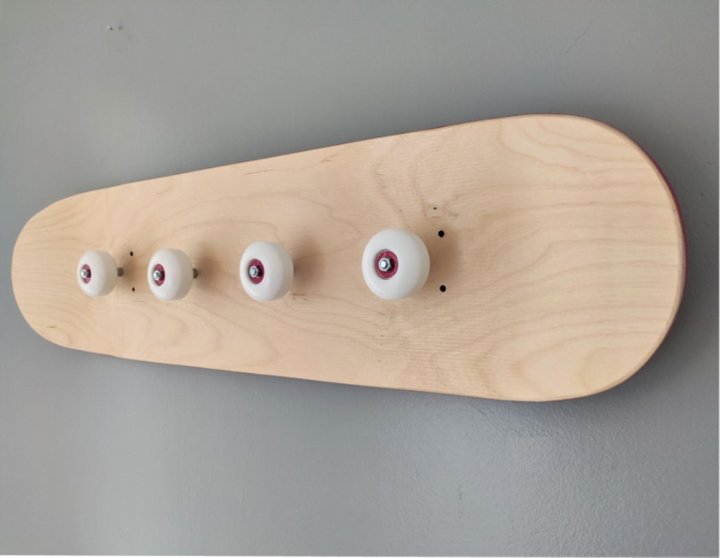 Porte-Manteaux Mural Skateboard 4 Patères