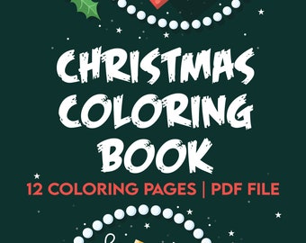 Christmas Coloring Pages, Christmas Coloring Book, Christmas Activity Book, Kids Christmas Colouring Book, Christmas Activity, Printable Pdf