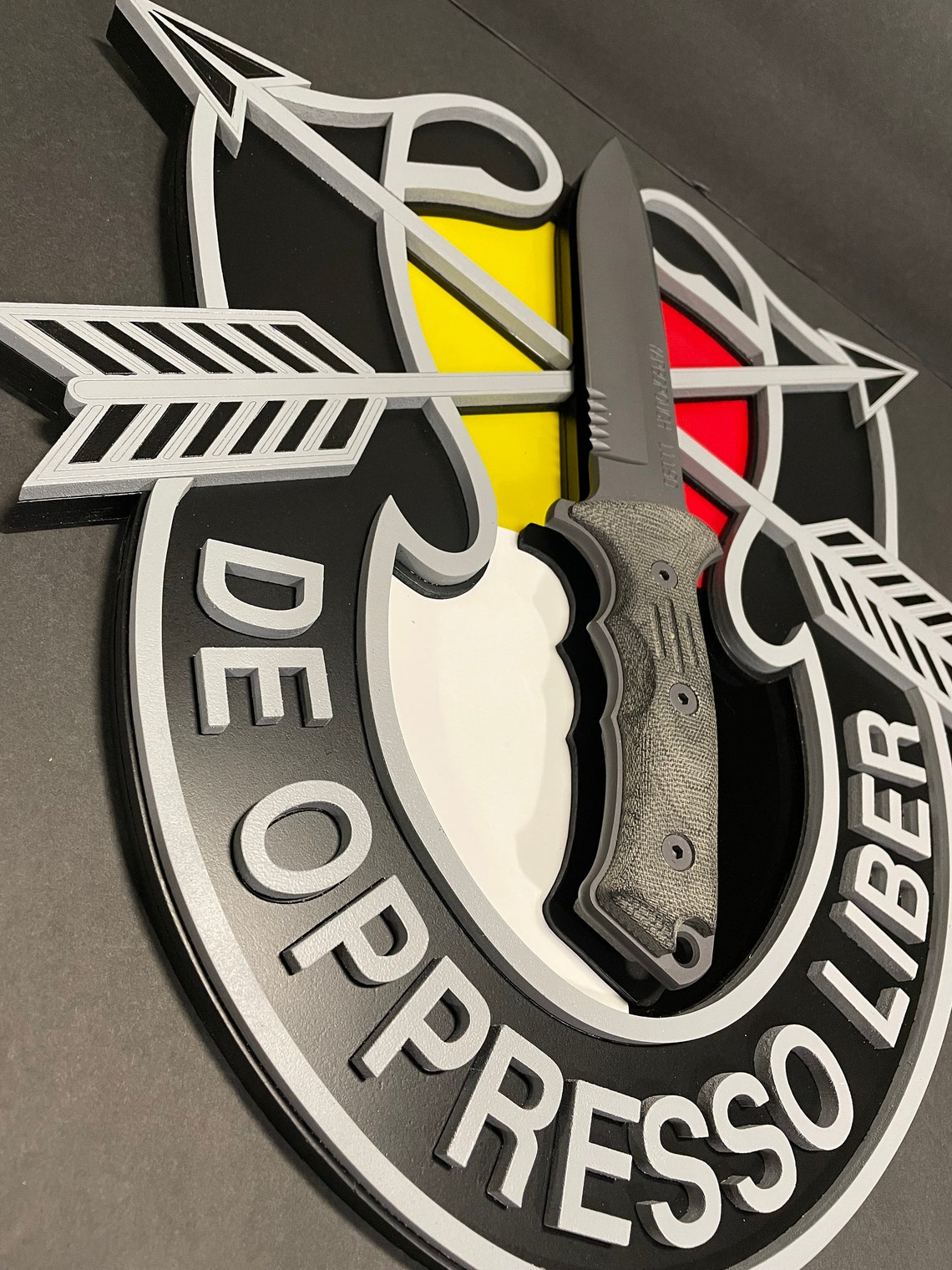 Special Forces Crest Yarborough Knife Holder Wall Art Plaque Etsy