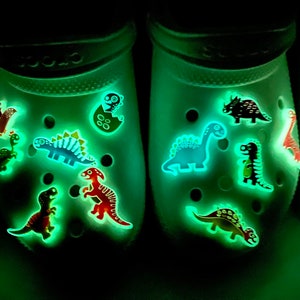 Glow in the dark dinosaur charms !