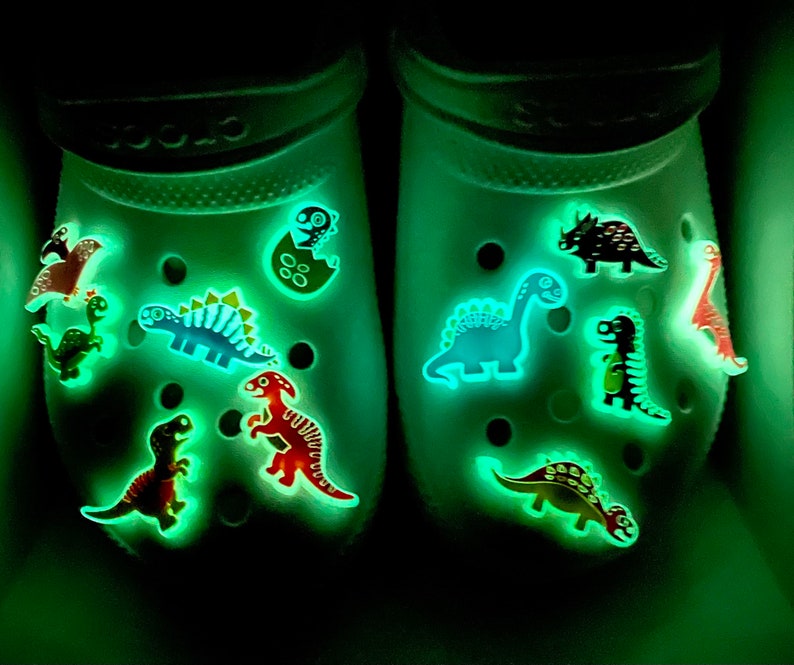 Glow in the dark dinosaur charms ! 