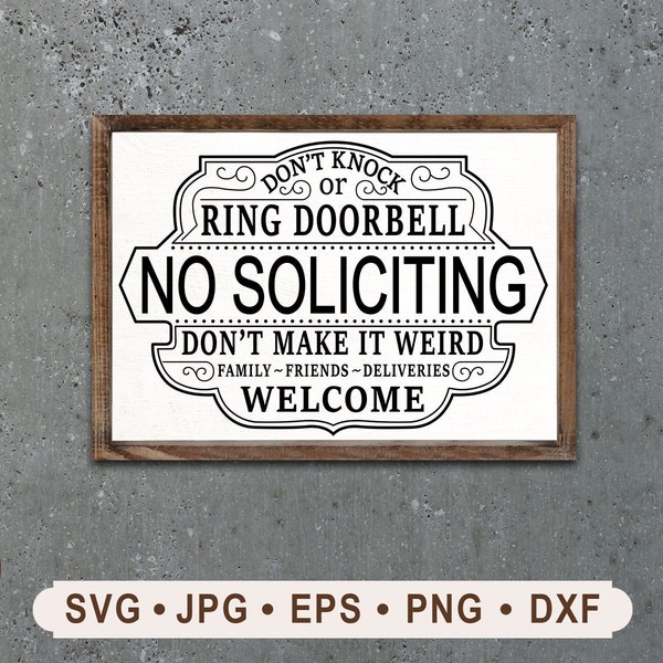 No Soliciting Signs Funny - Etsy