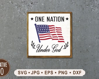 American Flag Sign SVG, Patriotic Printable (Digital Download)