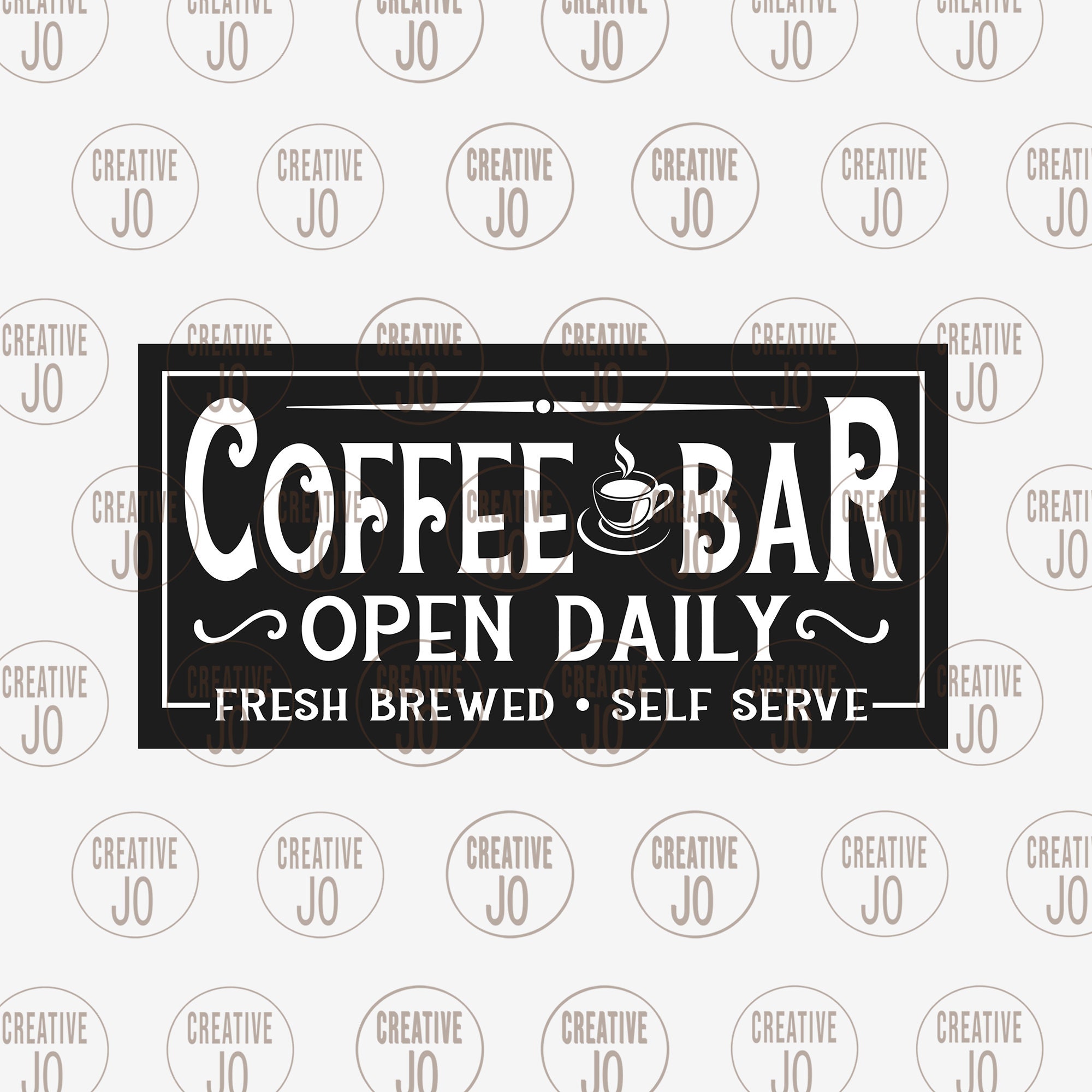 Coffee Bar Sign SVG Vintage Coffee Sign SVG Coffee Bar Etsy Australia