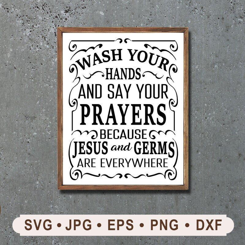 Jesus and Germs - Etsy