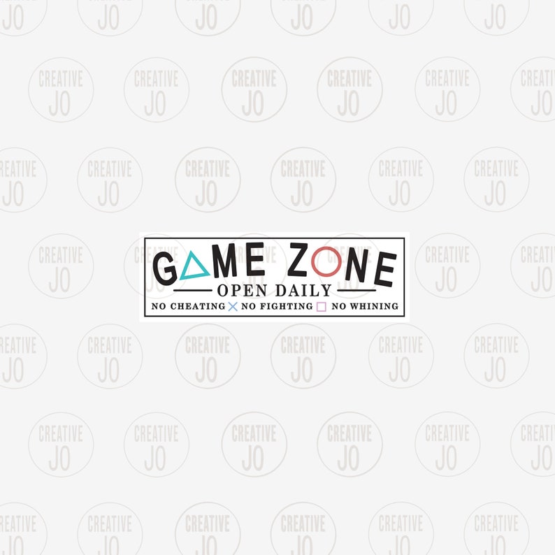 Game Zone Sign SVG Gamer Sign SVG Funny Game Room Printable Etsy Hong