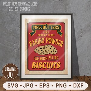 Vintage Kitchen Labels, Vintage Baking Labels, Bundles Kitchen Labels Printable, Set of 4 Primitive Kitchen Labels, Digital Download