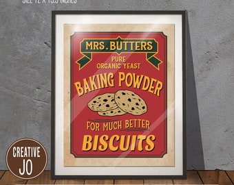 Vintage Kitchen Baking Labels, Set of 4, Printable (Digital Download)