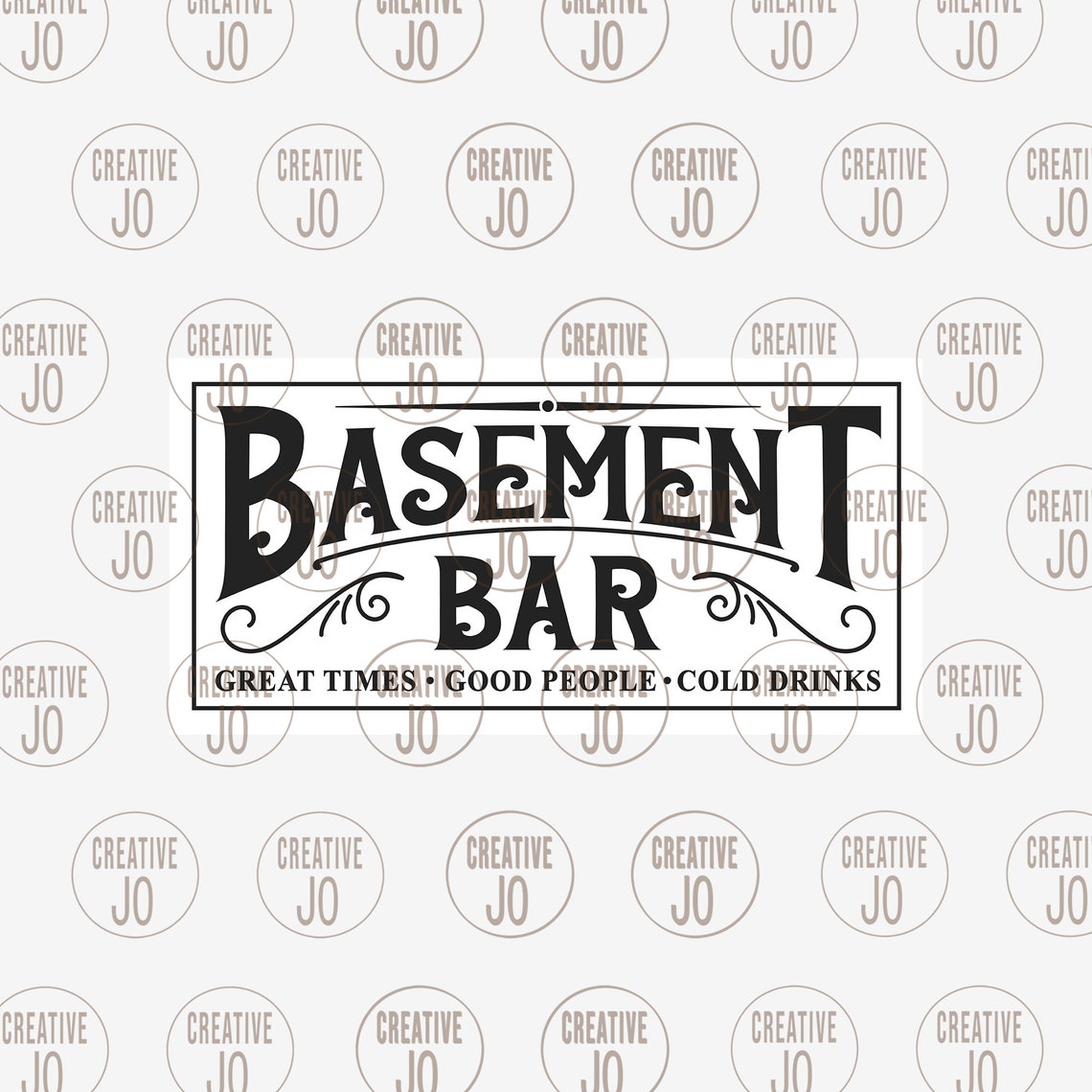 Basement Bar Sign Svg Bar Sign Svg Bar Sign Printable Great Etsy Hong