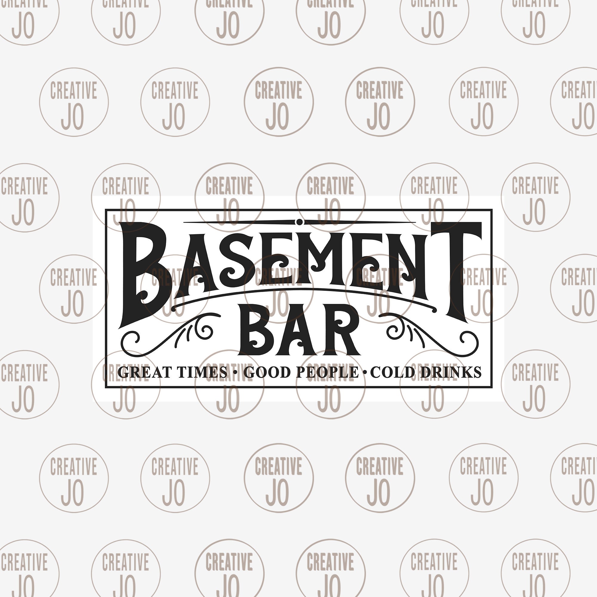 Basement Bar Sign Svg Bar Sign Svg Bar Sign Printable Great Etsy Hong