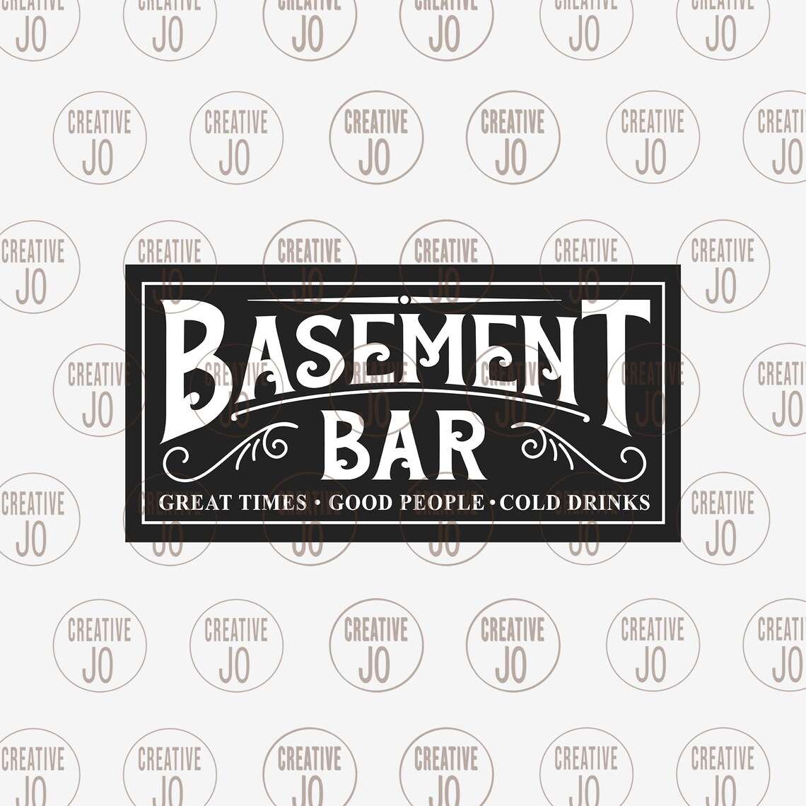 Basement Bar Sign Svg Bar Sign Svg Bar Sign Printable Great Etsy Hong