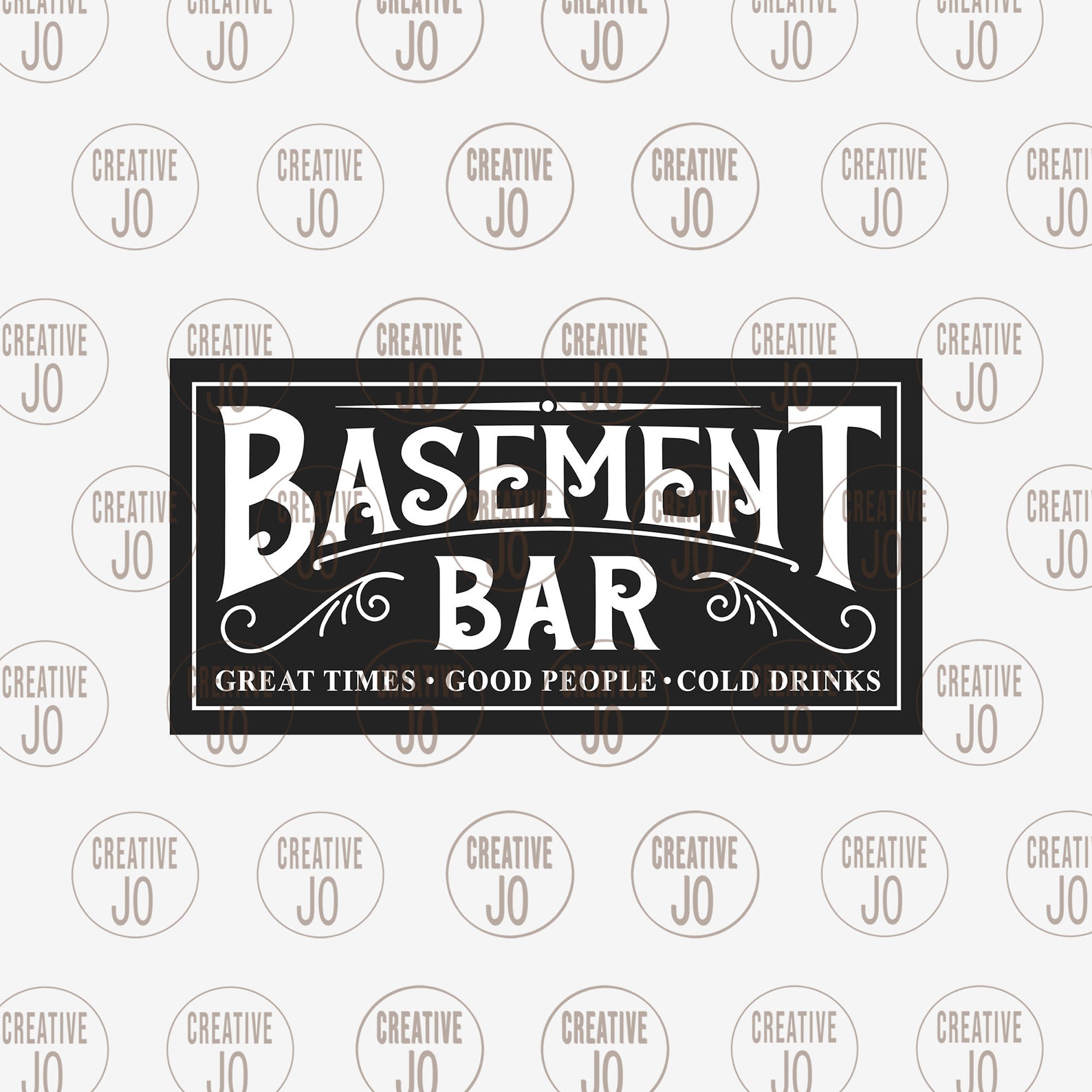 Basement Bar Sign Svg Bar Sign Svg Bar Sign Printable Great Etsy Hong
