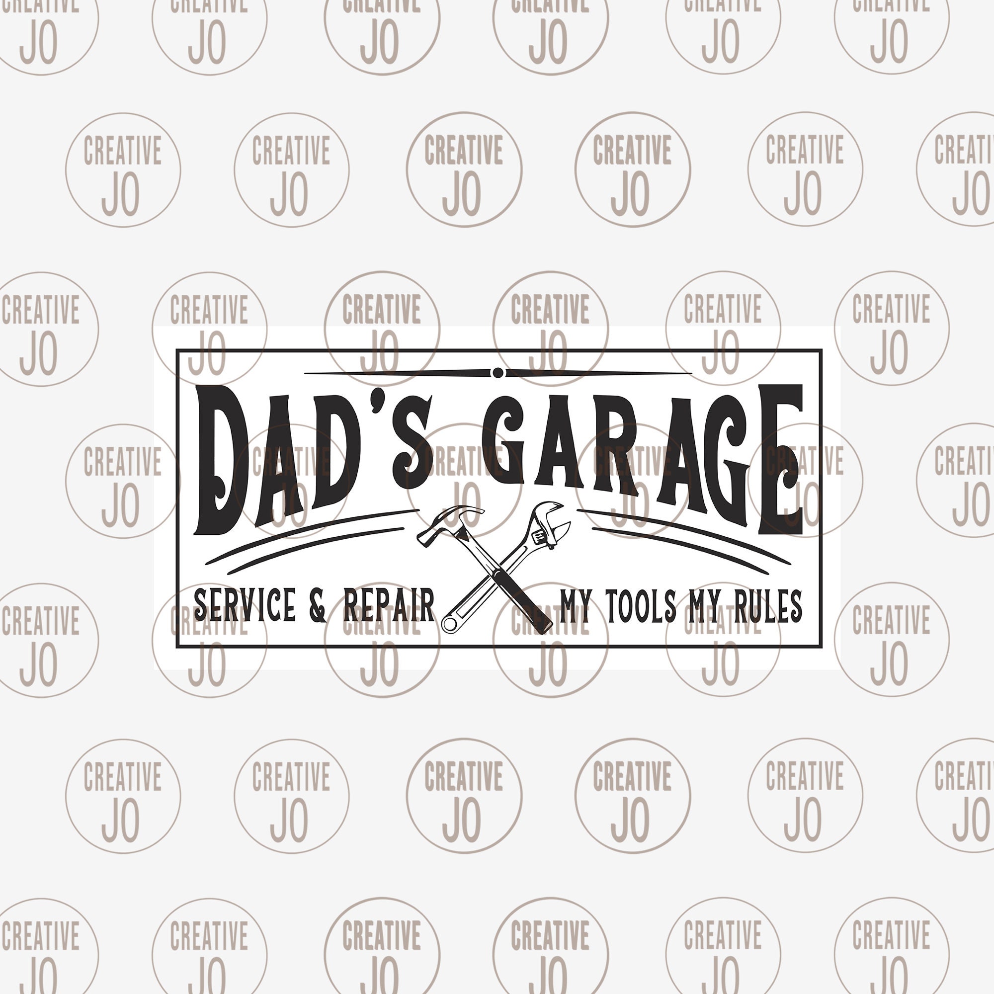 Dad's Garage Sign SVG Farmhouse Sign SVG Service & Etsy UK