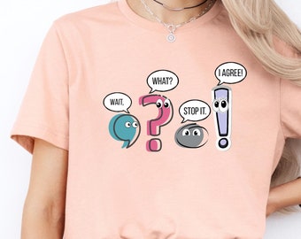 Funny Grammar Teacher Shirt, Punctuation English Teacher Gift, Wait What Stop It I Agree Shirt, Synonym Rolls Shirt, Teacher Day Shirt