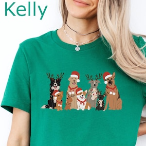 Christmas Dogs Shirt, Dog Lover Shirt, Holiday Shirt, Christmas Dog mom Shirt, Dog Gift, Cute Dogs, Gift for Dog Lover, Dog Mom Shirt