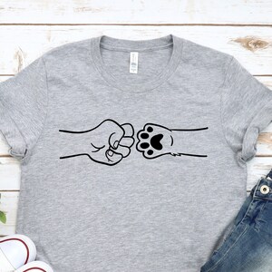 Dog Hand Fist Bump Shirt, dog mom shirt, My dog and me shirt, Dog Lover shirt, Dog Lover outfit, Pet Lover Shirt, Animal Lover Shirt
