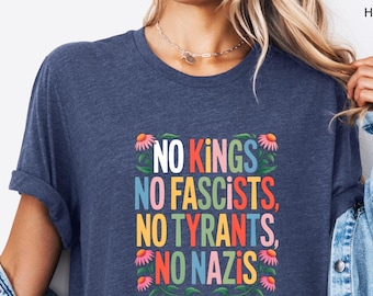 We The People No Kings Shirt, Democracy Protest Tee, Pro Democracy Patriotic T Shirt, American Freedom Tee