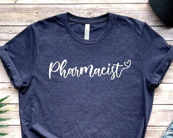 Camiseta de farmacéutico: Camiseta Bella Canvas de mezcla de algodón