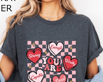 You Are Loved Valentine Shirt, Inspirational Heart Tee, Valentine Heart Shirt, Kids Valentines Day Shirt, Retro Love Shirt, Love T-Shirt