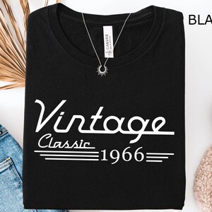 60th Birthday Shirt, Vintage 1966 Tee, 60th Birthday Gift, Born in 1966 Birthday Shirt, Dad Birthday, Grandpa Birthday