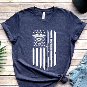American Medical Montage Shirt, RN Shirt, Funny Nursing Shirt, Nursing School Tee, Nurse Tee,Nurses Superhero, Nurse Week Shirt