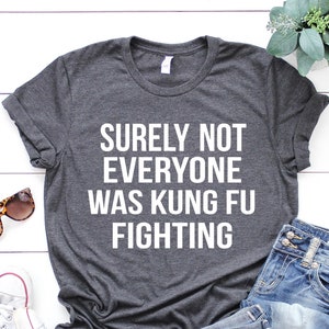 Surely Not Everyone Was Kung Fu Fighting Shirt, Hipster Shirt, Kung Fu Shirt, Funny Shirt, Birthday Gift, Unisex shirt