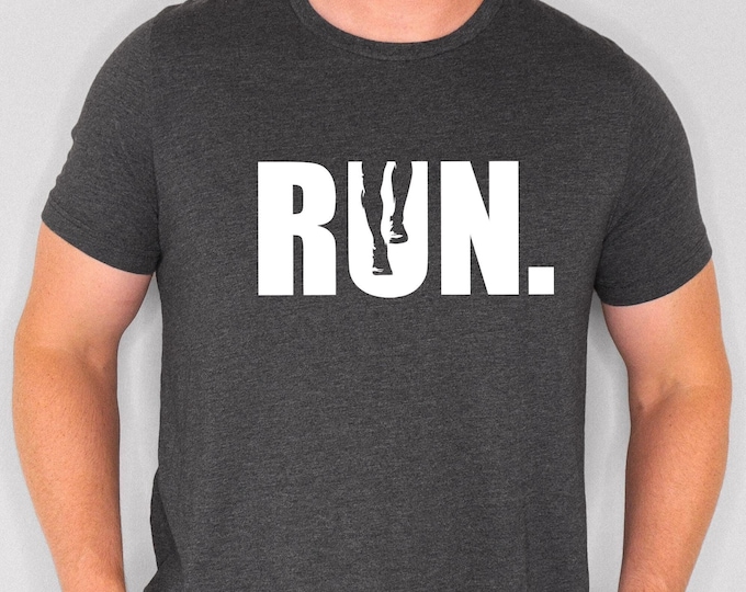 Run Shirt: Cotton Blend Sport Shirt, Runner Gift, Runner Shirt, Sport Shirt, Gift For Runner, Sports Gift Shirt