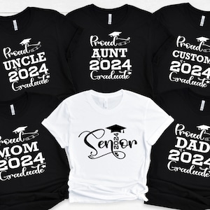 Custom Senior Shirt, Graduation Family Shirt, Class of 2024 Family Graduation Shirt Personalized Graduation Shirts, Custom Graduation Shirt