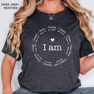 I Am  Enough Shirt, Inspiration Shirt, Bible Verse, I Am Chosen, Motivational Shirt, Positive Shirt, Religious Shirt, Enough Shirt