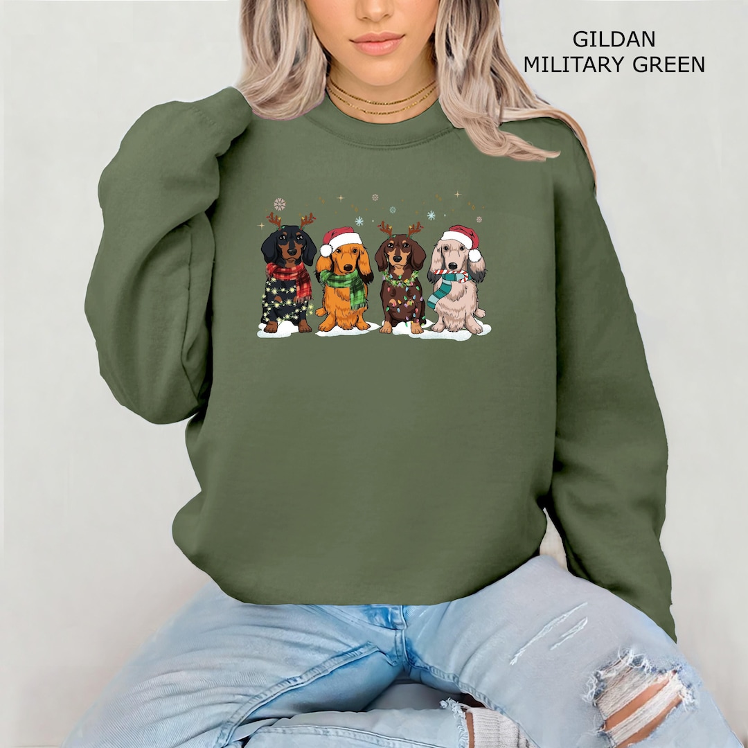Dachshund Winter Sport Sweatshirt main image 1
