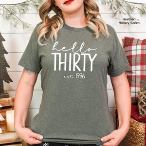 Hello Thirty Est 1996 Shirt, 30th Birthday Shirt, Turning 30 Birthday Gift, Thirty Birthday Crew, Birthday Squad, Birthday Party Shirt image 12