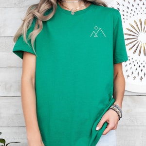 T-shirt minimaliste montagne, T-shirt simple montagne, T-shirt de randonnée, T-shirt minimaliste montagne, T-shirt esthétique image 16